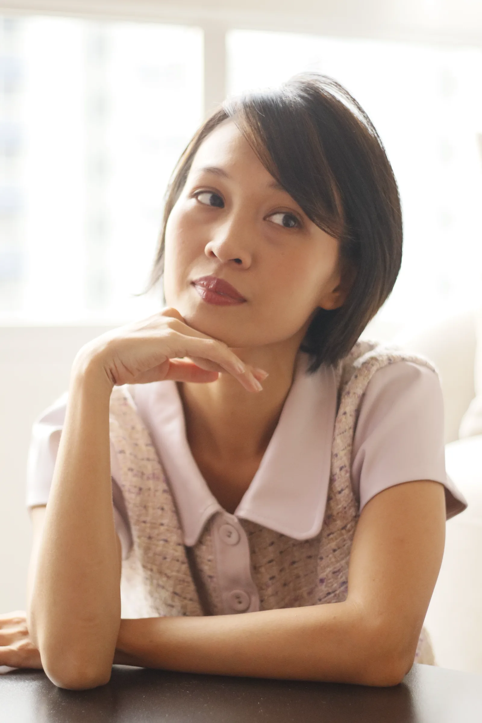Hui Ling, founder of Stitch & Steam, in her home atelier